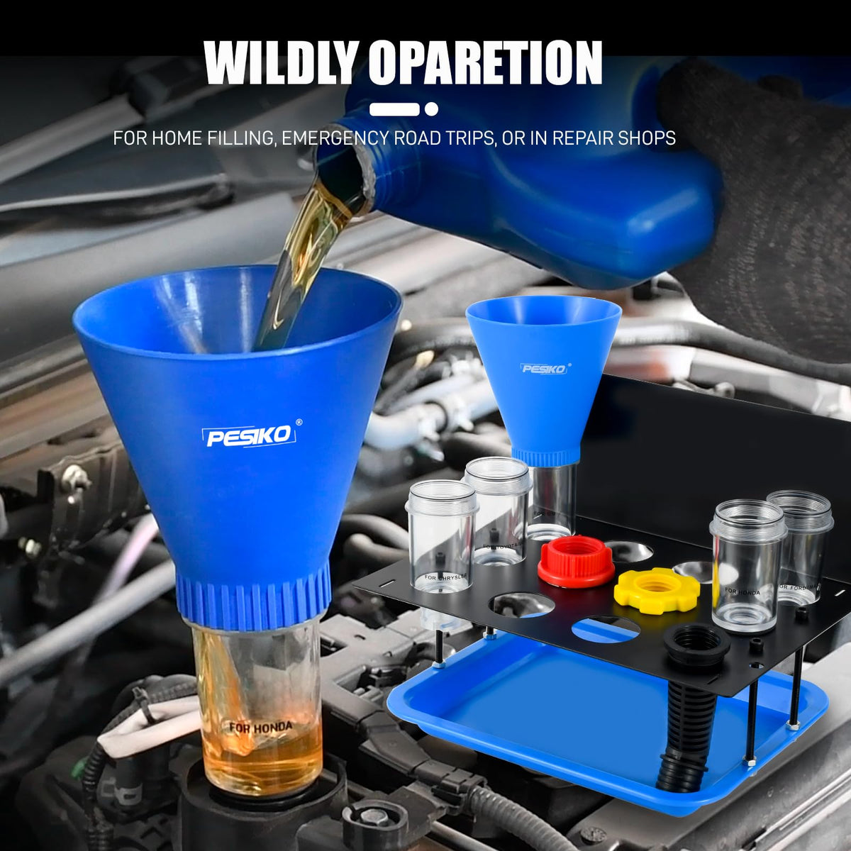 PESIKO adapter set displayed to show broad vehicle compatibility