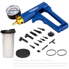 PESIKO front view kit showing pump, reservoir, and adapters for easy selection