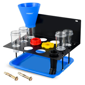PESIKO front view of assembled funnel kit showing neat hands-free benefit