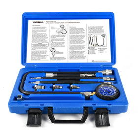 PESIKO gauge front view with clear dual-scale dial and shockproof boot for accurate readings