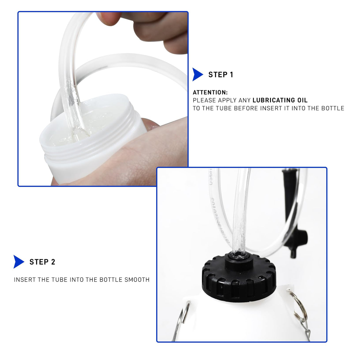 PESIKO rubber adapter close-up demonstrating secure fit and corrosion resistance