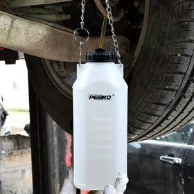 PESIKO bottle size comparison with hand showing portable convenience