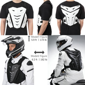 PETA vest back spine panel highlighting reinforced spinal protection