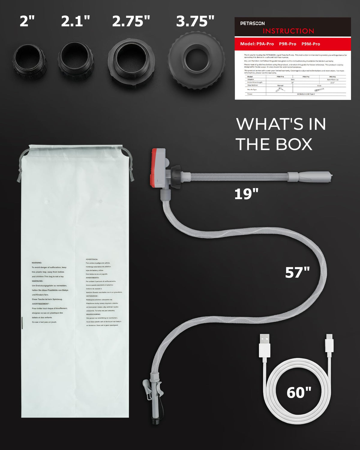 PETASOON scale comparison showing one-pound lightweight design for easy handling