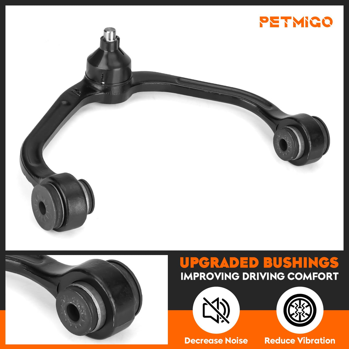 PetMigo sway bar links and lower ball joints laid out emphasizing matched components for balanced handling