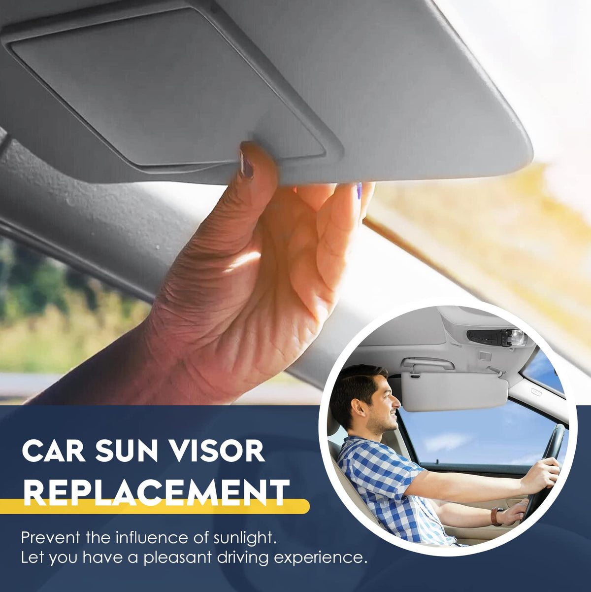 PetMigo visor installed in Honda Accord demonstrating restored shade and function