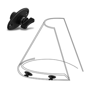 PEUTIER installed on boat windshield demonstrating secure fastening benefit