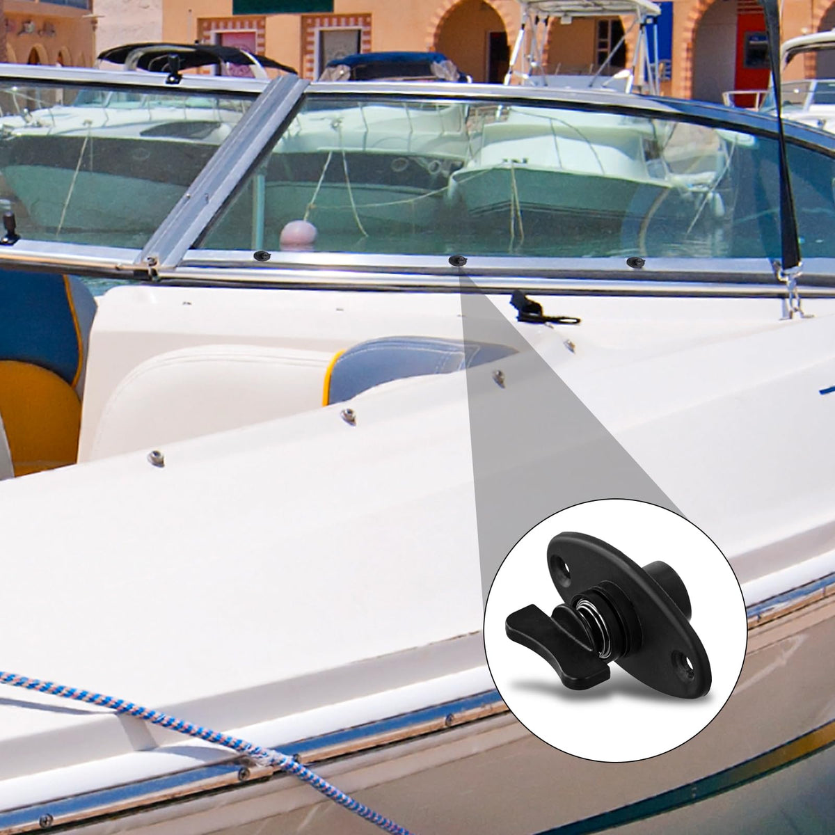 PEUTIER lifestyle image on dock showing readiness and quick repair benefit