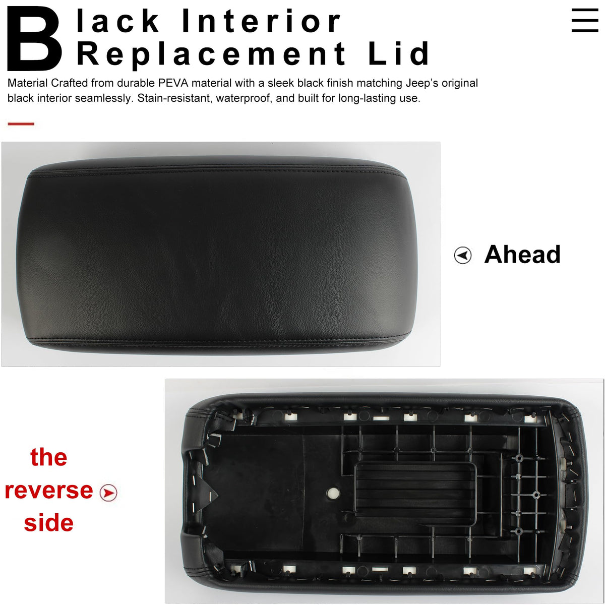 PEVAST installed in Jeep Grand Cherokee demonstrating seamless black match