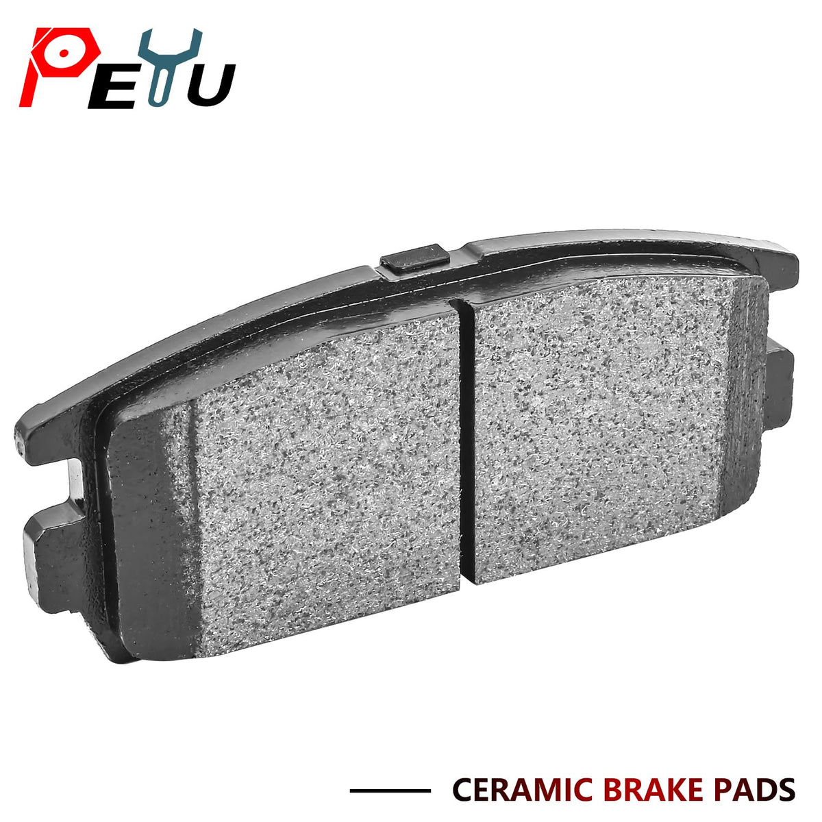 PEYU installed rear pad view highlighting secure fit and reliable stopping
