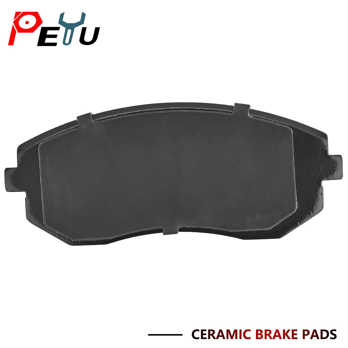 PEYU new pad placed beside old worn pad illustrating restored thickness and safer braking