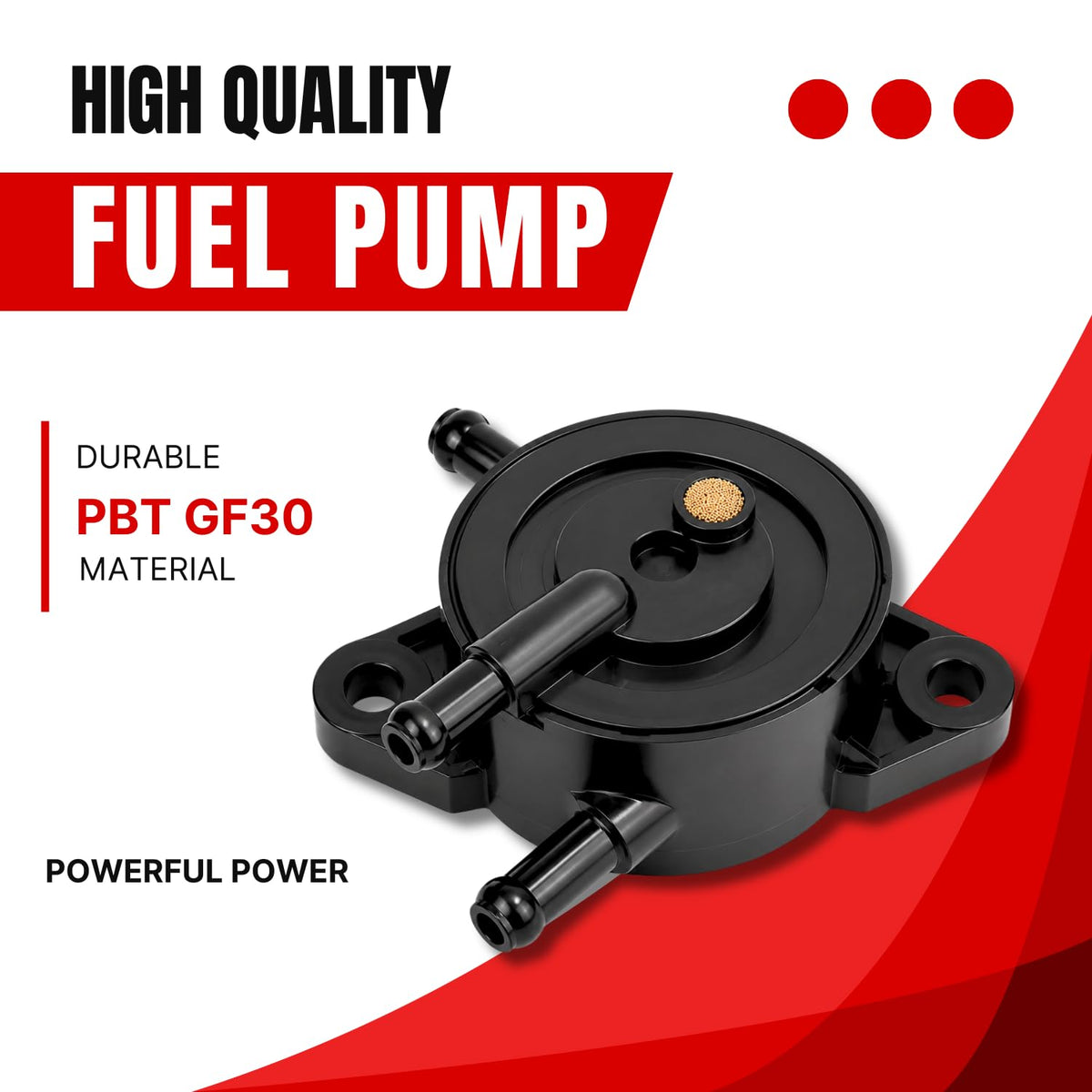 PFVF fuel pump mounting detail highlighting bolt pattern for accurate fit