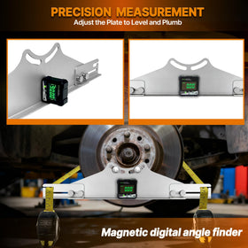 PHATRIP digital angle finder display providing precise camber measurement