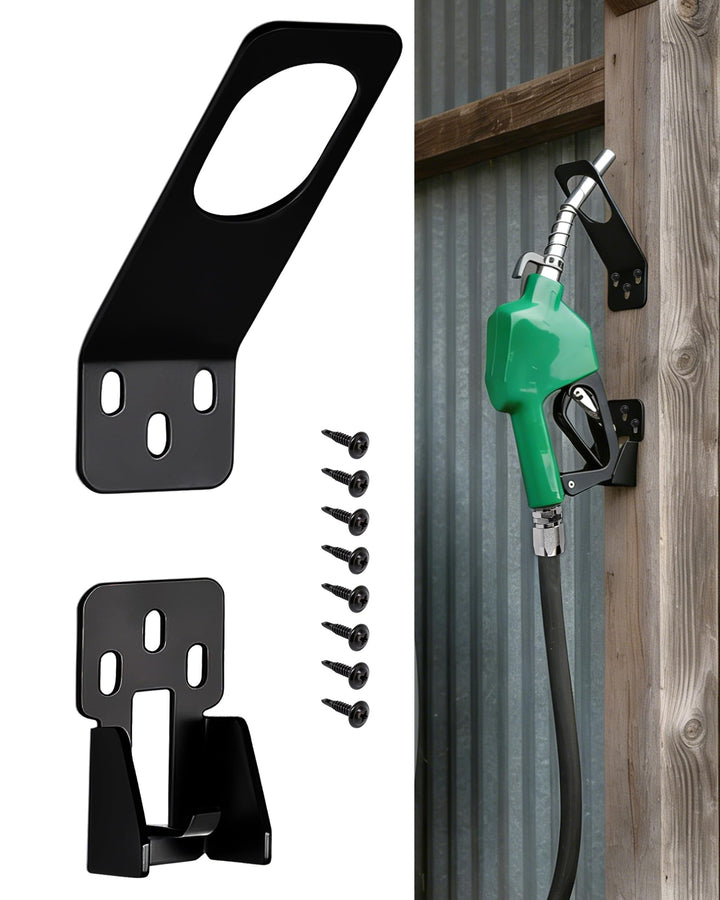 PHATRIP front view of steel nozzle holder showing secure fit and organized storage