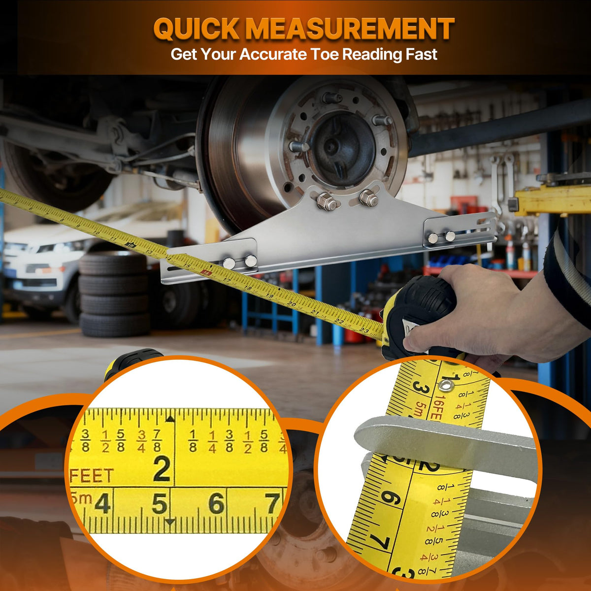 PHATRIP mounted on wheel hub offering accurate hub-aligned reference points