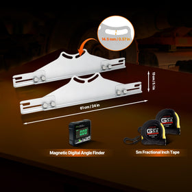 PHATRIP size scale with ruler showing compact, transportable tool dimensions