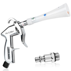 phepetroll front view of the air blow gun showing durable aluminum body and nozzle, fast cleaning benefit