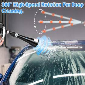 phepetroll rotating hose detail highlighting 360-degree sweep for faster coverage