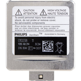 PHILIPS D1S XenStart close-up glass arc revealing precise construction benefit