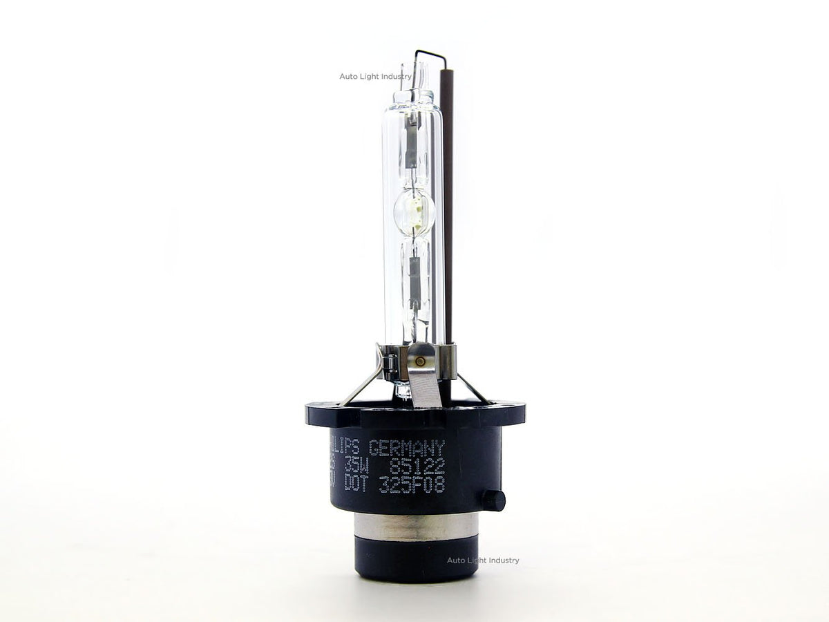 PHILIPS D2S 85122 close-up of glass and base showing build quality and precise fit
