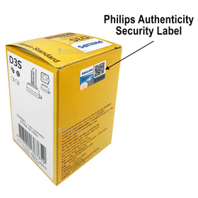 PHILIPS D3S installed in headlamp showing clearer road visibility at night
