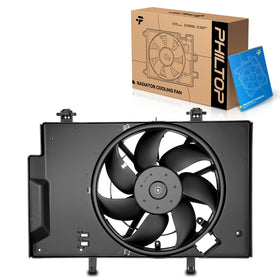PHILTOP front view of fan assembly showing full fit and airflow benefit