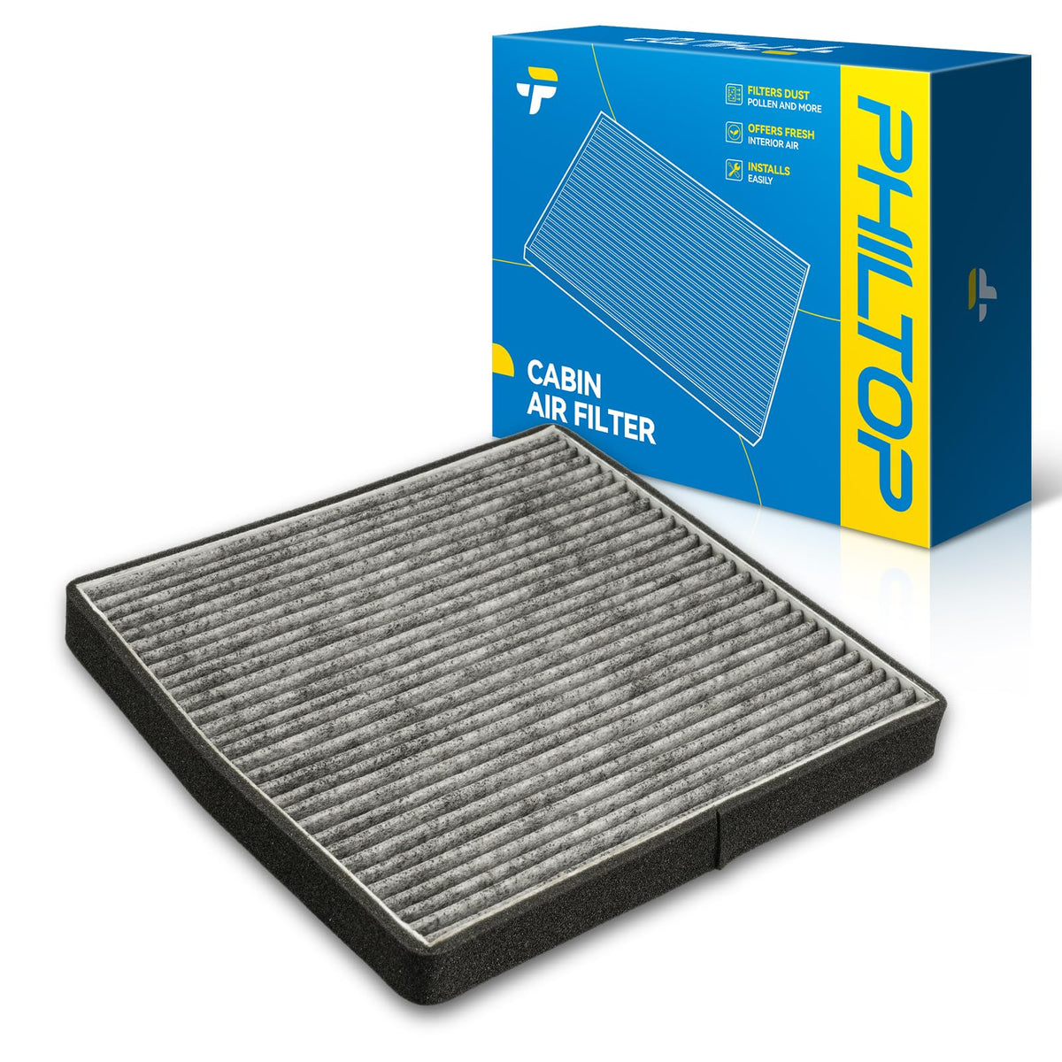 PHILTOP CF8718A front packaging showing boxed filter, clear fit information