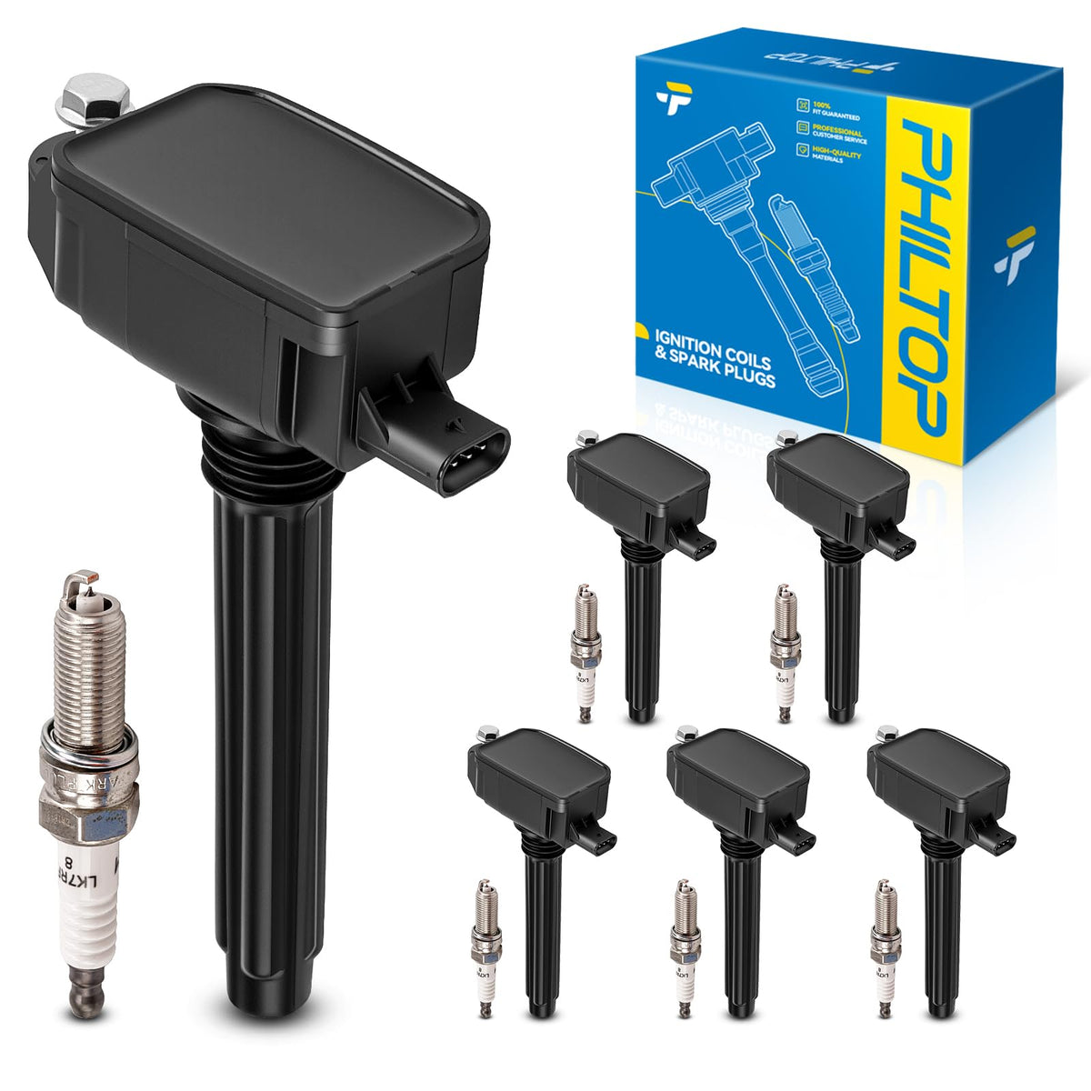 PHILTOP coil pack front view showing fit and easy replacement benefit