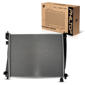 PHILTOP radiator front view showing full core and tanks for direct fit benefit