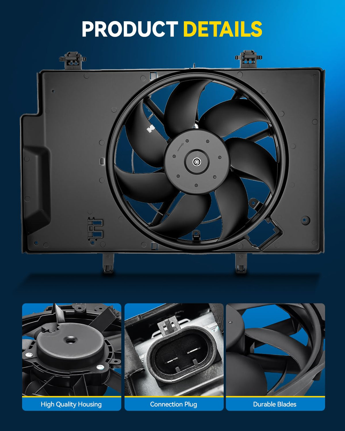 PHILTOP close-up of balanced blades offering quieter operation