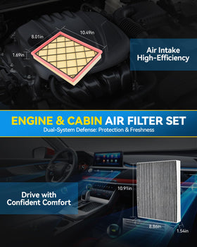 PHILTOP engine air filter installed under hood demonstrating easy access