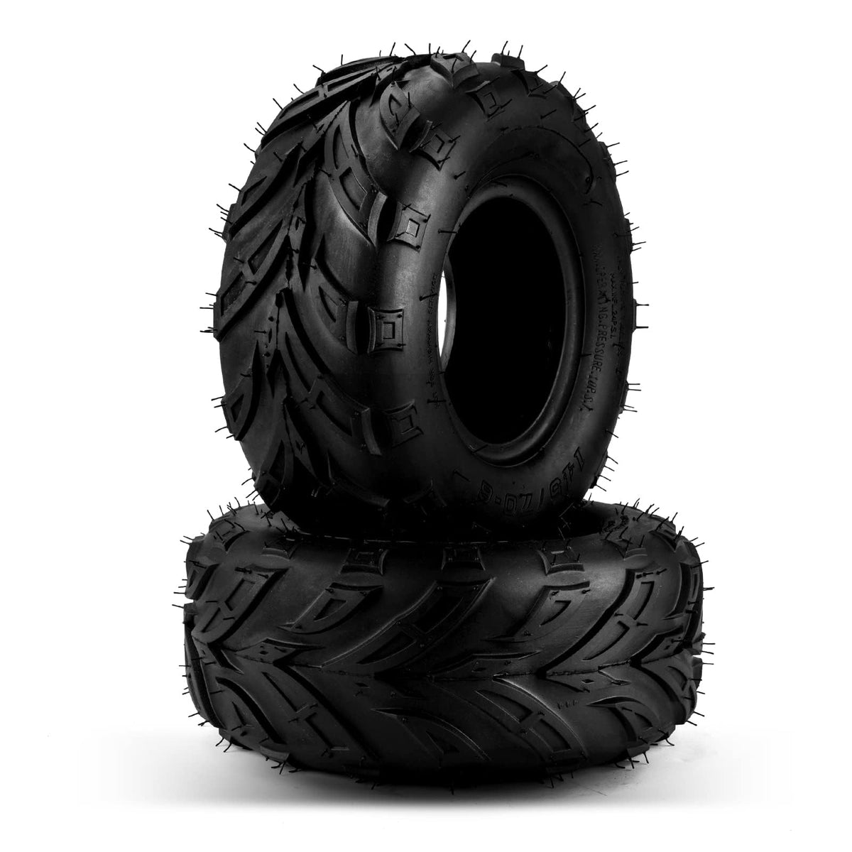 PHILTOP front view showing tire pair and aggressive tread, highlighting improved traction