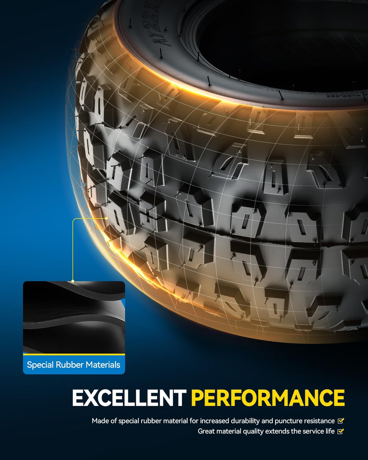 PHILTOP tire beside ruler showing 16 inch diameter for size accuracy