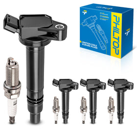 PHILTOP front packaging showing coil and plug kit, quick identification benefit