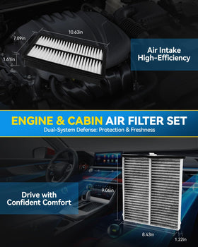 PHILTOP engine filter installed under hood for simple direct-fit replacement