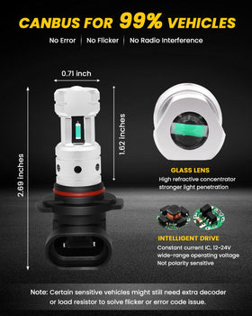PHINLION H10 size comparison in hand showing compact, halogen-replacement fit