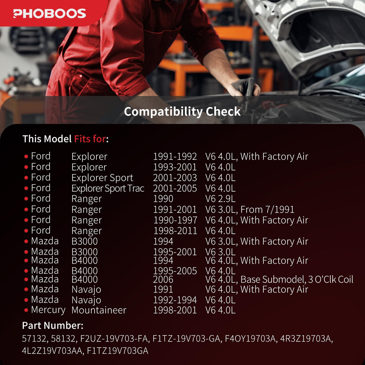 PHOBOOS compressor side profile highlighting mounting points and durability benefit