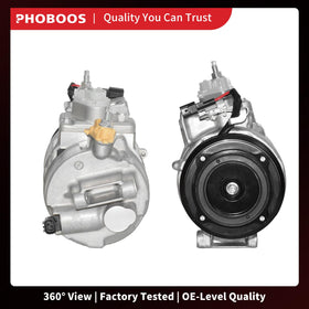 PHOBOOS compressor beside tape measure indicating correct dimensions
