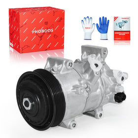 PHOBOOS compressor front view showing mounting and clutch, benefit fast reliable fit