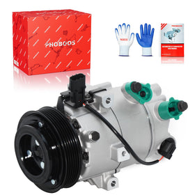 PHOBOOS compressor front view showing compact design and quick replacement benefit