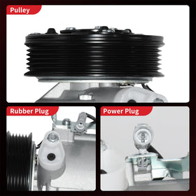 PHOBOOS compressor in a parked Subaru conveying restored cabin cooling comfort benefit