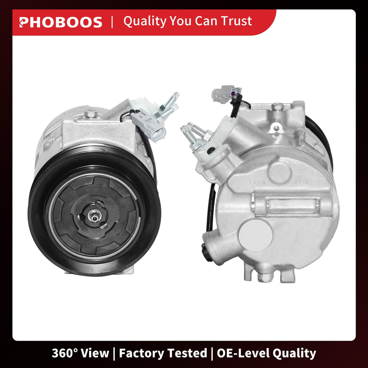 PHOBOOS product label and specs image verifying part numbers and compatibility