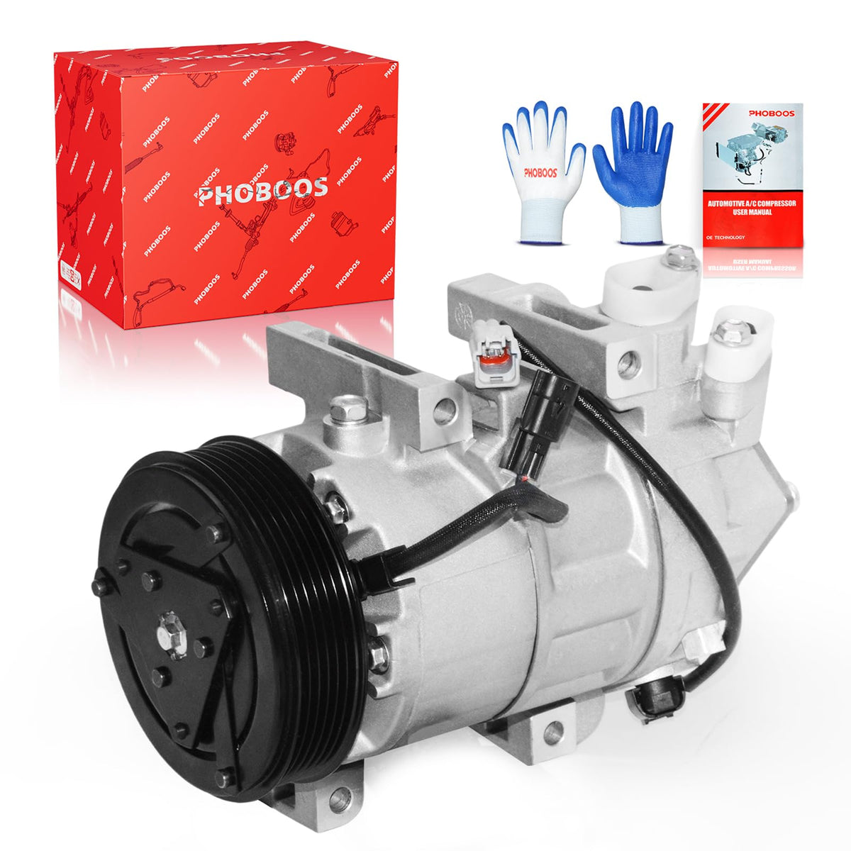 PHOBOOS front view compressor showing bolt-on fit for easy replacement