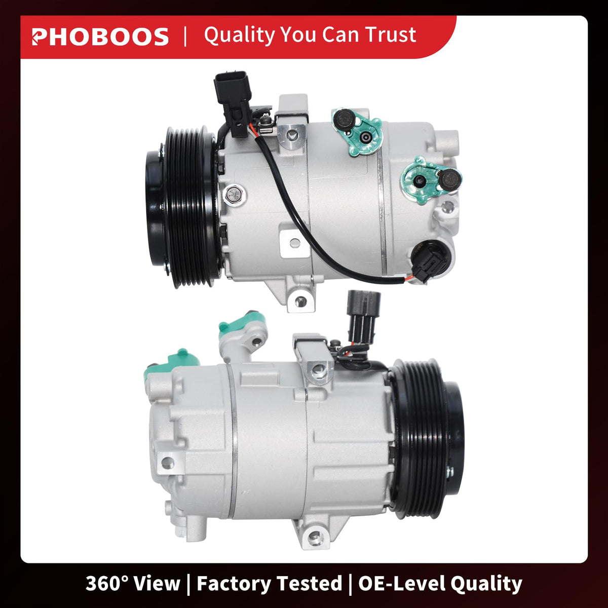 PHOBOOS installed in engine bay demonstrating direct bolt-on fit and space clearance benefit