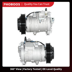 PHOBOOS compressor installed in engine bay demonstrating direct bolt-on replacement