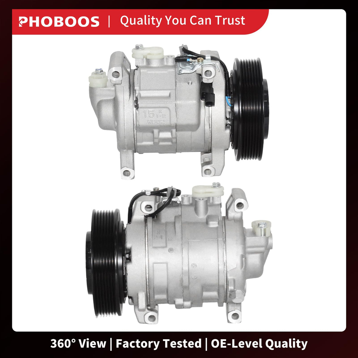PHOBOOS installed under a Honda hood demonstrating direct replacement convenience