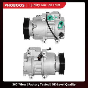 PHOBOOS compressor next to ruler showing dimensions for accurate fit confirmation