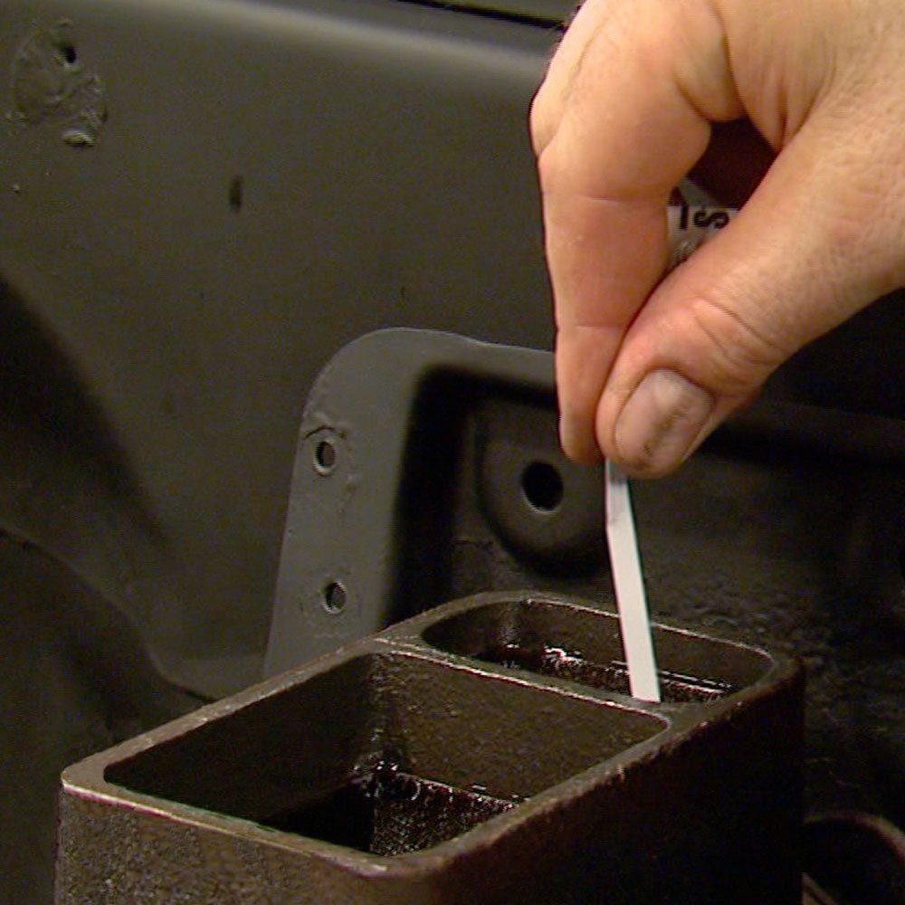 Close-up of BrakeStrip reagent pad revealing color change, Phoenix Systems aids fast decisions