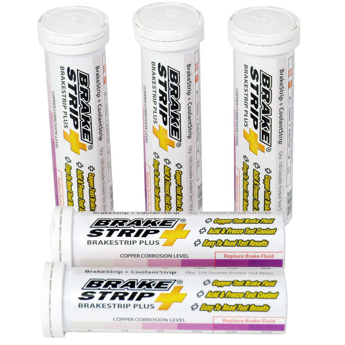 Phoenix Systems front packaging showing 100 double-ended test strips and clear usage benefit
