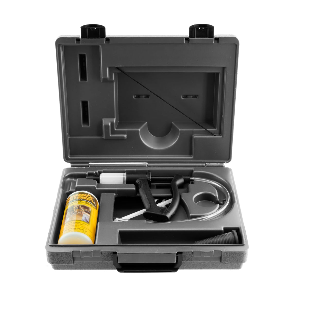 Phoenix Systems V-12 kit in hard case showing organized components and portability benefit